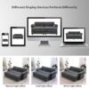 Free Combination Modular Convertible Sectional Sofa Bed Set, 4 Seat Upholstered Sleeper Corner Couch, Deep Seat Loveseat With Ottoman - Gray - Image 20