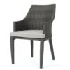 Hillhurst - Outdoor Chair, Comfortable Rattan With Weather Resistant Cushion (Set of 2) - Gray - Image 8