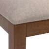 Dining Chair Side, Upholstered For Dining Room, Transitional (Set of 2) - Beige - Image 6