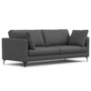 Ava - Mid Century Sofa With Ottoman Set - Dark Gray - Image 2