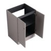 Modern Style Freestanding Bathroom Vanity With White Resin Sink & Soft Close Cabinet Doors - Khaki - Image 16