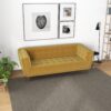 Addison - Large Velvet Sofa - Gold - Image 2