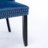 Nikki - Modern, High-End Tufted Solid Wood Contemporary Velvet Upholstered Dining Chair With Wood Legs Nailhead Trim (Set of 2) - Blue - Image 12
