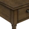 Accent End Table, 2 Tier, Storage Drawer, Traditional - Espresso - Image 6