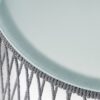 Southport - Boho Side Table With Glass Top, Woven Rope And Iron Frame - Gray - Image 9