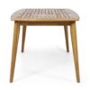 Outdoor Dining Table With Frame - Teak - Image 6