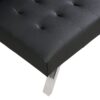 Contemporary Wood Frame Sofa Bed With Stainless Legs - Black - Image 14