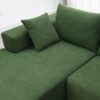 Modular Sectional Living Room Sofa Set, Modern Minimalist Style Couch, Upholstered Sleeper Sofa Salon, 2 Piece Free Combination, L-Shape - Green - Image 11