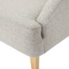 Modern Fabric Loveseat With Sloped Armrests For Living Room - Beige - Image 11