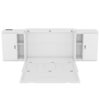 Full Size Murphy Bed With Shelves, Cabinets And USB Ports - White - Image 7