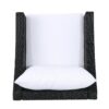 Antibes - Wicker Armchair With Water Resistant Cushions - Black - Image 10