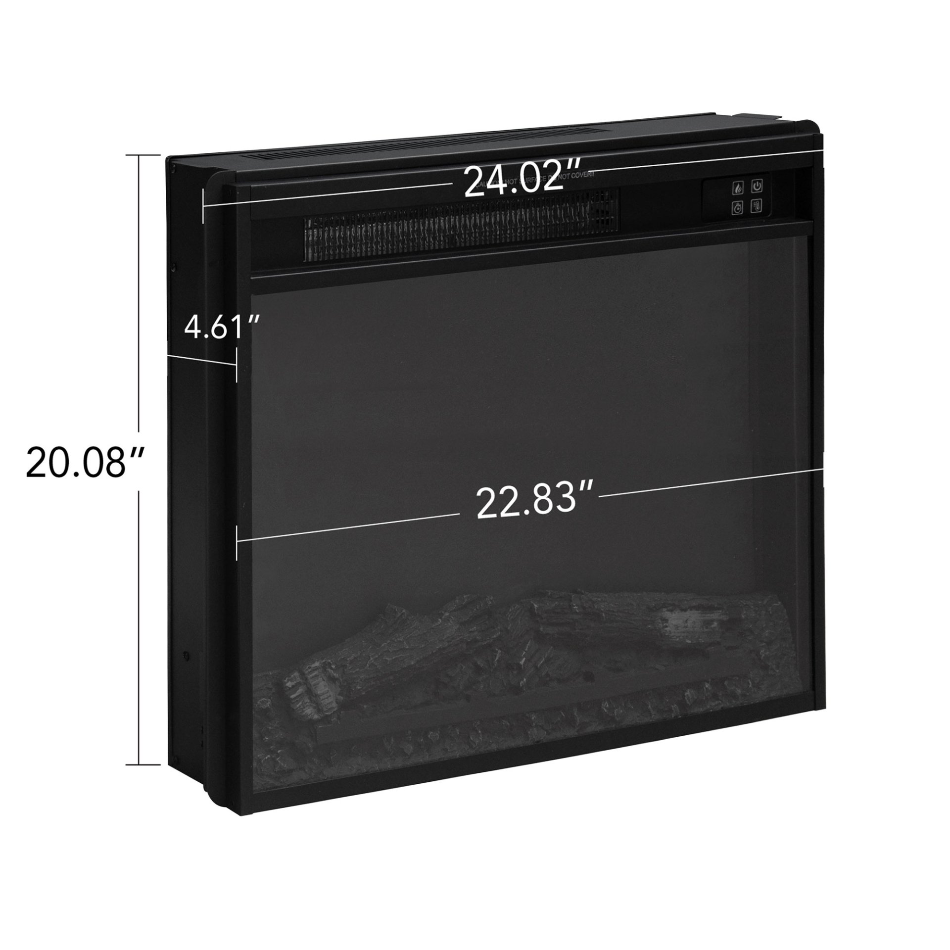 Fireplace TV Stand For Tvs Up To 65", Entertainment Center With 23" Electric Fireplace, Farmhouse TV Stand Industrial Media Console With Sliding Barn Door For Living Room - Dark Gray - Image 9