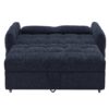 Loveseat Sofa Pull Out Sofa Bed Tufted Sleeper Sofa With An Adjustable Backrest, 3 USB Ports And 2 Lumbar Pillows For Living Room - Blue - Image 17