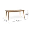 Placidity - Outdoor Expandable Dining Table With Slatted Tabletop And Tapered Legs - Brown - Image 10