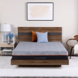 CopperCool Select - 10" California King Foam Mattress - Gray / Charcoal