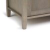 Warm Shaker - Entryway Storage Bench - Distressed Gray - Image 3