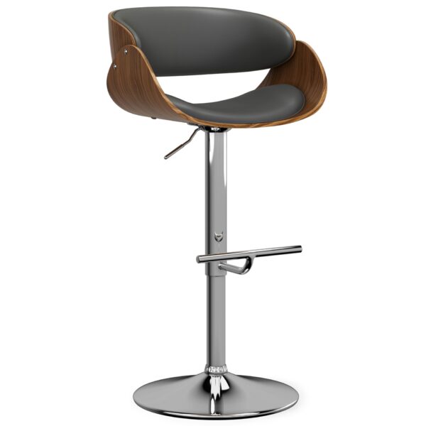 Amery - Adjustable Swivel Bar Stool - Charcoal Gray