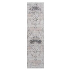 Payas - 2' X 8' Medallion Runner Rug - Cream / Beige