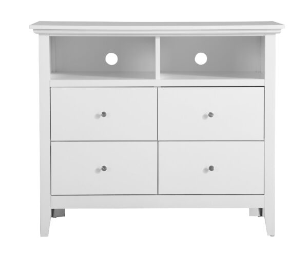 Charming TV Media Chest - White