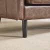 Mid Century Modern Loveseat Sofa With USB, 2 Seater Couch, Removable Pillow Covers - Brown - Image 14