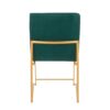 Fuji - Contemporary High Back Dining Chair (Set of 2) - Gold / Green - Image 5