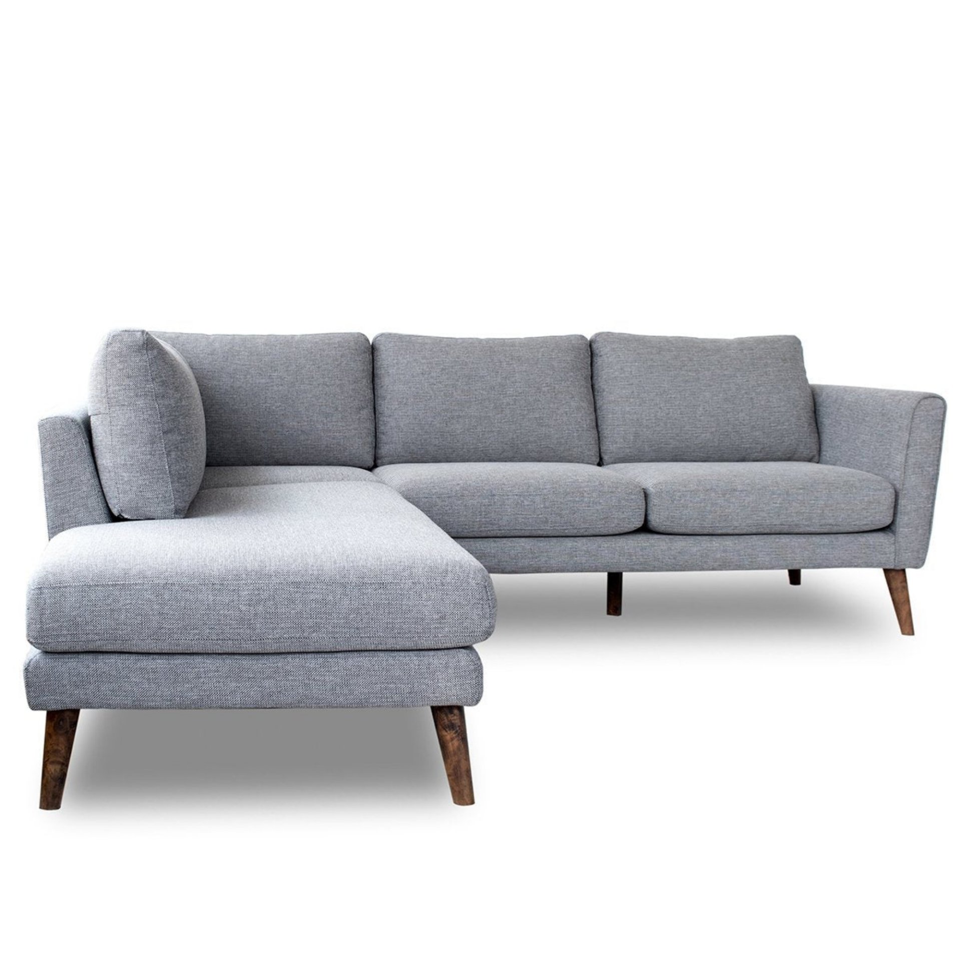 Benson - Sectional Sofa Left Facing Chaise - Gray - Image 9