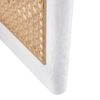 Chinese Style Solid Wood And Imitation Rattan Coffee Table, Rectangular Low Table For Small Living Rooms - White - Image 16