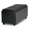 Avalon - Storage Ottoman - Midnight Black - Image 4