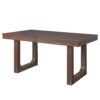 7 Piece Farmhouse Extendable Dining Table Set, Rustic Wood Table With Removable Leaf And 6 Upholstered Chairs For Dining Room - Brown - Image 15