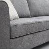 Modern Upholstered Living Room Sectional Sofa, L Shape Furniture Couch With 3 Pillows - Gray - Image 7