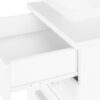 Computer Desk For Home Office, Laptop, Left, Right Set - Up, Storage Drawers, Contemporary And Modern - White - Image 7