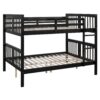 Full Over Full Bunk Bed With Ladder For Bedroom - Espresso - Image 5