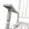 Balcony Porch Wood Adult Rocking Chair - White - Image 7