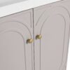 Modern 30" Freestanding Bathroom Vanity With Soft Close Cabinet Doors, Excluding Sink - Khaki - Image 13