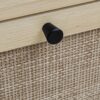 Modern Freestanding Rattan 3 Door Shoe Rack Storage Cabinet For Entryway - Natural Particle Board - Image 16