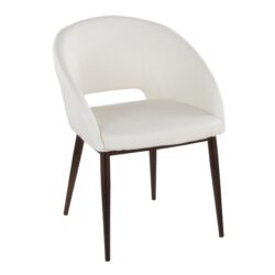 Renee - Contemporary Chair - Copper / White
