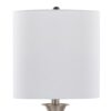Sawyer - Contemporary Table Lamp (Set of 2) Built In USB Port - Nickel / White - Image 5