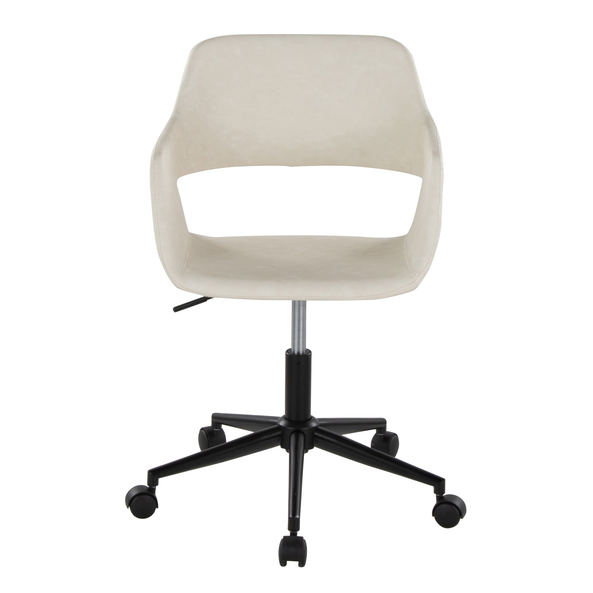 Margarite - Contemporary Task Chair - Black / Cream - Image 5