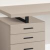 Computer Desk For Home Office, Laptop, Left Right Set - Up, Storage Drawers - Taupe - Image 2