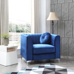 Chic Accent Chair For Cozy Spaces - Navy Blue