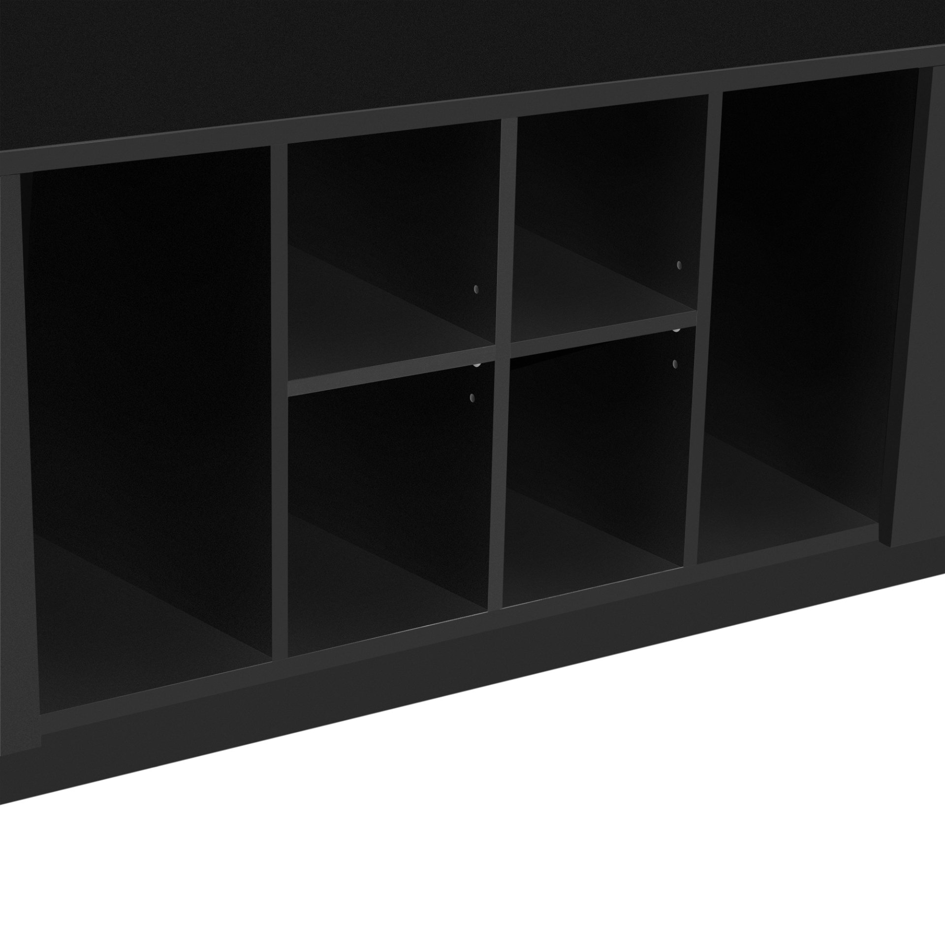 5 In 1 Entryway Bench With Coat Rack, 7 Sturdy Hooks, 2 Spacious Drawers And Adjustable Shelves, Wide Hall Tree With Metal Handles For Hallway - Black - Image 18