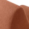 Curved Lounge Chair With Ottoman And High Resilience Foam - Orange - Image 12