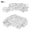 Sleeper Sofa Bed, 2 In 1 Pull Out Sofa Bed L Shape Couch With Storage Ottoman For Living Room, Bedroom Couch And Small Apartment - Green - Image 2