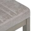 Casey - Ottoman Bench - Distressed Gray Taupe - Image 7