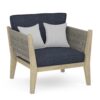 Cayman - Outdoor Conversation Chair - Slate Gray - Image 12