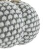 Knite Pumpkin Ornament Decor For Holiday Harvest Festival Fall Festival & Thanksgiving (Set of 2) - White / Gray - Image 8