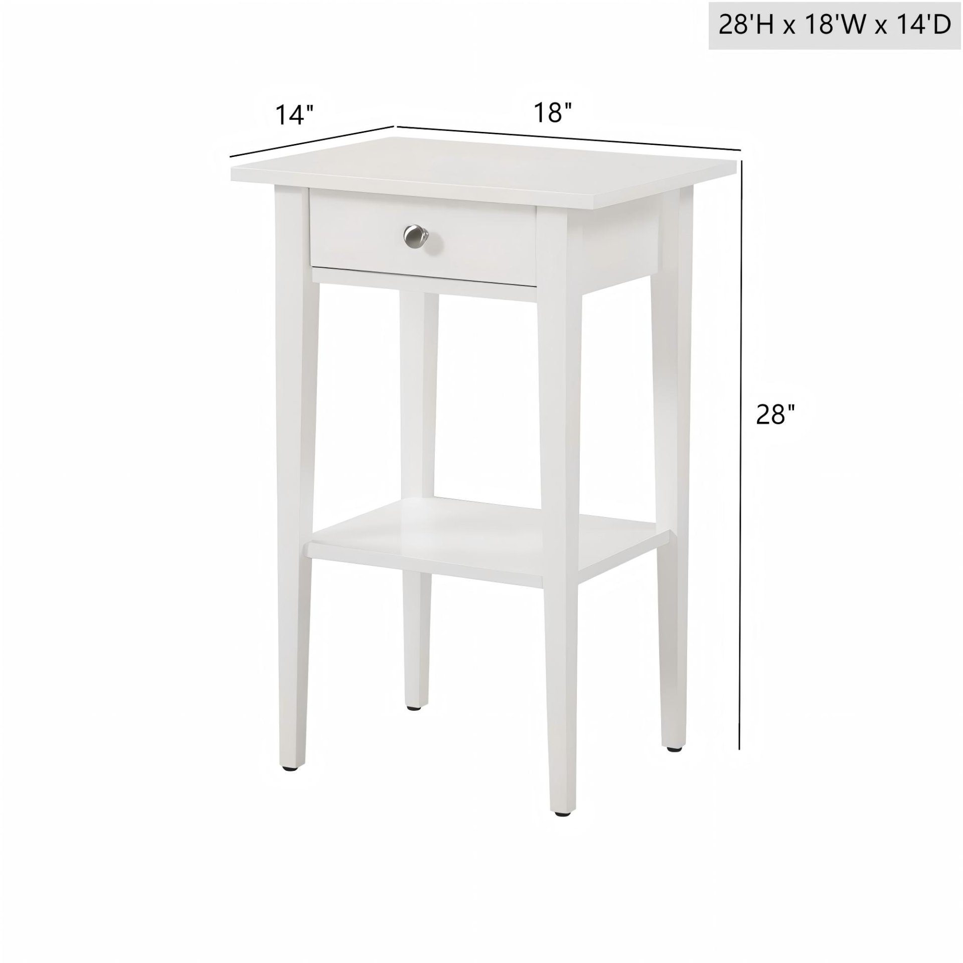 Nightstand - White - Image 3