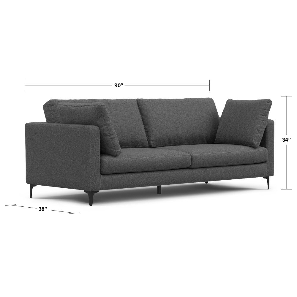 Ava - Mid Century Sofa - Gray - Image 16