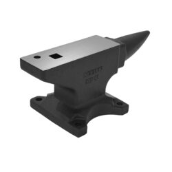 High Hardness Single Horn Anvil, 45Lbs Cast Steel, With Four Holes For Fixing And Large Countertop - Black