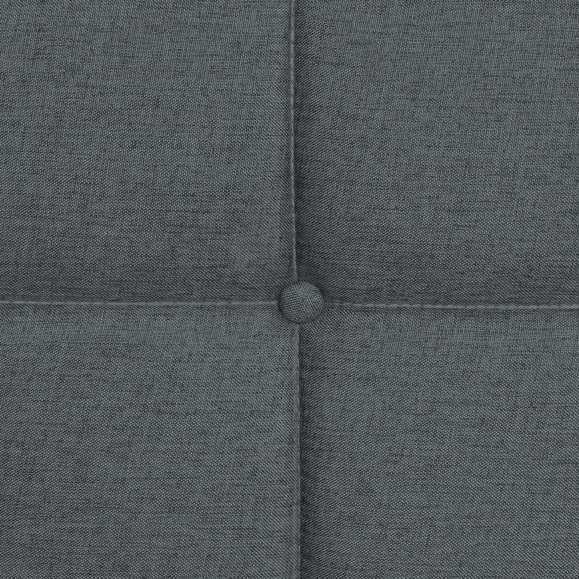 Queen Size Upholstered Platform Bed Frame With Button Tufted Linen Fabric Headboard - Dark Gray - Image 8